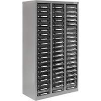 KPC-300 Parts Cabinet, Galvanized Steel, 60 Drawers, 21-3/10" x 10-2/5" x 36-9/10", Grey Haskins Industrial Inc.