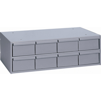 Industrial Drawer Cabinets, 8 Drawers, 22-3/4" W x 11-5/8" D x 7-3/8" H, Grey Haskins Industrial Inc.