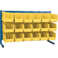 Rayonnage &agrave; persienne avec bacs, 18 bacs, 36" la x 8-1/4" p x 22" h Haskins Industrial Inc.