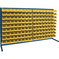 Rayonnage &agrave; persienne avec bacs, 144 bacs, 72" la x 15" p x 40" h Haskins Industrial Inc.