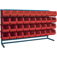 Rayonnage &agrave; persienne avec bacs, 36 bacs, 72" la x 15" p x 40" h Haskins Industrial Inc.