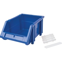 Stack & Hang Bin, 4-13/16" W x 3-3/16" H x 7-1/8" D, Blue Haskins Industrial Inc.