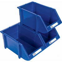 Stack & Hang Bin, 4-13/16" W x 3-3/16" H x 7-1/8" D, Blue Haskins Industrial Inc.