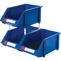 Stack & Hang Bin, 8-3/16" W x 6-3/16" H x 14" D, Blue Haskins Industrial Inc.