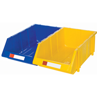 Stack & Hang Bin, 11-13/16" W x 7" H x 17-11/16" D, Yellow Haskins Industrial Inc.
