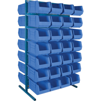 Double-Sided Stationary Bin Rack, 36" W x 24" D x 61" H, 56 Bins Haskins Industrial Inc.
