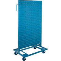 Supports mobiles pour contenants - &agrave; deux c&ocirc;t&eacute;s, 0 bacs, 36" la x 24" p x 67-1/2" h Haskins Industrial Inc.