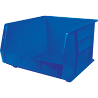 Ultra Stack & Hang Bin, 16-1/2" W x 11" H x 18" D, Blue Haskins Industrial Inc.