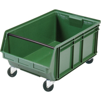 Mobile Giant Stacking Bin, 11-7/8" H x 18-3/8" W x 29" D, 150 lbs. Capacity, Green Haskins Industrial Inc.