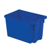 Contenants Stack-N-Nest Polylewton, 12,1" x 19,4" x 12,9", Bleu Haskins Industrial Inc.