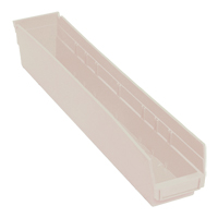 Economy Shelf Bin, 4-1/8" W x 4" H x 23-5/8" D, Ivory Haskins Industrial Inc.