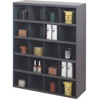 Storage Bin Cabinets, Steel, 20 Drawers, 33-3/4" x 12" x 42", Grey Haskins Industrial Inc.