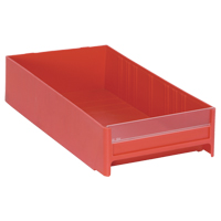 Cabinet Drawer, 5-5/8" W x 11" D x 2-1/2" H, Red Haskins Industrial Inc.