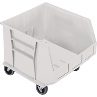 Mobile Bin, 14" H x 16-1/2" W x 18" D, 75 lbs. Capacity, Ivory Haskins Industrial Inc.