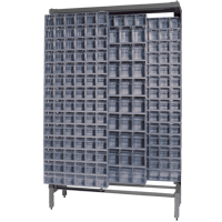 Syst&egrave;me de stockage &agrave; glissi&egrave;re &agrave; bacs basculants autonome, 48" la x 18" p x 77" h, 303 tiroirs Haskins Industrial Inc.