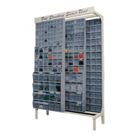 Syst&egrave;me de stockage &agrave; glissi&egrave;re &agrave; bacs basculants autonome, 48" la x 18" p x 77" h, 112 tiroirs Haskins Industrial Inc.