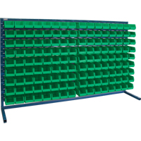 Rayonnage &agrave; persienne avec bacs, 144 bacs, 72" la x 15" p x 40" h Haskins Industrial Inc.