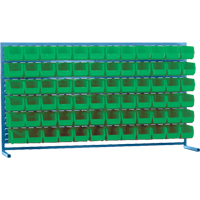 Rayonnage &agrave; persienne avec bacs, 72 bacs, 72" la x 15" p x 40" h Haskins Industrial Inc.