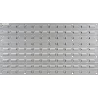 Metal Louvered Panel Bin Support Rack, 32 Bins, 36" W x 1/8" D x 19" H Haskins Industrial Inc.