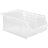 Bac transparent ultra empilable & suspendable, 8-1/4" la, 6" h x 13-5/8" p, Transparent Haskins Industrial Inc.