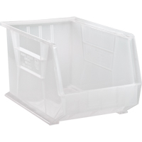 Bac transparent ultra empilable & suspendable, 11" la, 10" h x 18" p, Transparent Haskins Industrial Inc.