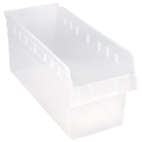 Bacs pour &eacute;tag&egrave;re Store-Max, 8-3/8" la x 8" H x 17-7/8" p, Transparent, Capacit&eacute; 56 lb Haskins Industrial Inc.