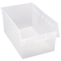 Bacs pour &eacute;tag&egrave;re Store-Max, 11-1/8" la x 8" H x 17-7/8" p, Transparent, Capacit&eacute; 56 lb Haskins Industrial Inc.