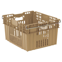 Contenant en plastique empilable Stack-N-Nest pour l'agriculture, 20" x 24" x 13,4", Beige Haskins Industrial Inc.