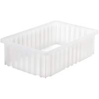 Contenant Divider Box, Plastique, 16,5" la x 10,875" p x 5" h, Gris Haskins Industrial Inc.