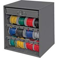 Wire and Terminal Storage Cabinet, Steel, 1 Drawers, 15-9/16" x 11-7/8" x 16-3/8", Grey Haskins Industrial Inc.