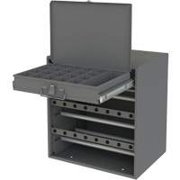 Wire and Terminal Storage Cabinet, Steel, 1 Drawers, 15-9/16" x 11-7/8" x 16-3/8", Grey Haskins Industrial Inc.