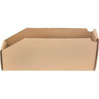 Deep Corrugated Parts Bins, 2-7/8" W x 11-1/4" D x 4-1/2" H, Beige Haskins Industrial Inc.