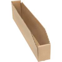 Deep Corrugated Parts Bins, 2-7/8" W x 17-1/4" D x 4-1/2" H, Beige Haskins Industrial Inc.
