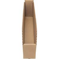 Deep Corrugated Parts Bins, 2-7/8" W x 17-1/4" D x 4-1/2" H, Beige Haskins Industrial Inc.