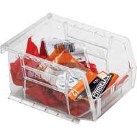 Crystal Clear Ultra Bins, 4-1/8" W x 3" H x 5-3/8" D, Clear Haskins Industrial Inc.