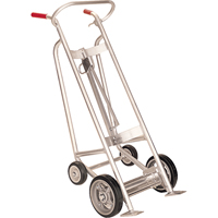 Drum Truck with Hand Brake, Aluminum Construction, 25 - 55 US Gal. (20 - 45 Imperial Gal.) Haskins Industrial Inc.