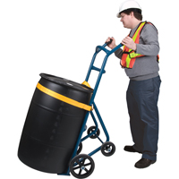 Diable pour baril, Fabriqu&eacute; en Acier, 25 - 55 gal. US (20 - 45 gal. imp.) Haskins Industrial Inc.