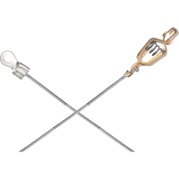 Assemblages l&eacute;gers de c&acirc;bles de masse et de mise &agrave; la terre - Pinces crocodile & raccordements a/borne d'extr&eacute;mit&eacute; de 1/4" Haskins Industrial Inc.