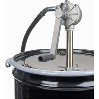 Rotary Type Drum Pump, Aluminum, Fits 15-55 Gal., 6-3/4 oz. per revolution Haskins Industrial Inc.