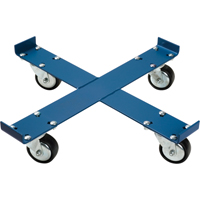 Drum Dolly, Steel, 1000 lbs. Capacity, 24" Diameter, Polyurethane Casters Haskins Industrial Inc.