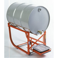 Drum Cradle with Drip Tray, 55 US gal. (45 Imperial Gal.) Capacity, 600 lbs./272 kg Load Limit Haskins Industrial Inc.