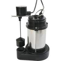 Stainless Steel Housing-Cast Iron Base Sump Pump, 1/3 HP, 3630 GPH Flow Rate Haskins Industrial Inc.