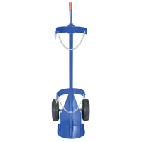 Gas Cylinder Cart, Pneumatic Wheels, 12" W x 15-1/2" L Base, 500 lbs. Haskins Industrial Inc.