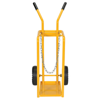 Gas Cylinder Cart, Mold-on Rubber Wheels, 9-13/16" W x 16" L Base, 150 lbs. Haskins Industrial Inc.