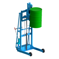 Vertical-Lift MORSPEED Drum Stacker, For 30 - 85 US Gal. (25 - 70 Imperial Gal.) Haskins Industrial Inc.