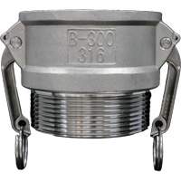 Cam & Groove Coupling, Stainless Steel, Type B, 3/4", Male NPT, 250 PSI Haskins Industrial Inc.