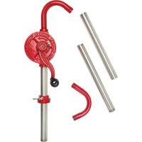 Rotary Type Drum Pump, Cast Iron/Steel, Fits 30-55 Gal., 8 oz./Stroke Haskins Industrial Inc.