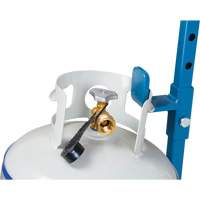 Cylinder Cart, Flat-Free Wheels, 15-1/2" W x 14-1/4" L Base, 600 lbs. Haskins Industrial Inc.