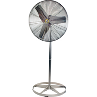 Stainless Steel Food Service Washdown Air Circulating Fans, Industrial, 1 Speed, 20" Diameter Haskins Industrial Inc.