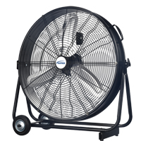 Light Industrial Direct-Drive Slim Drum Fan, 3 Speed, 24" Diameter Haskins Industrial Inc.